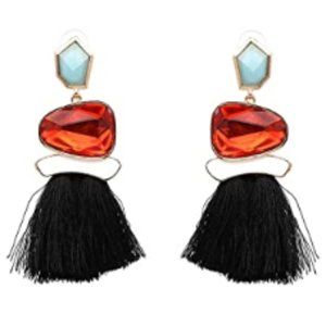 Bohemian NWT Vintage Drop Tassel Earrings